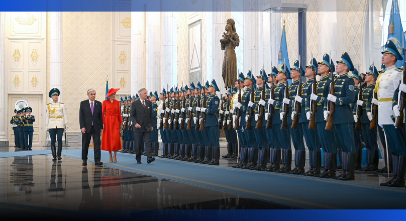 Image for Мемлекет басшысы Бельгия королі мен патшайымын ресми қарсы алды 
